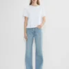 Denim Forum 90-talls skreddersydd jeans med høy midje og vid ben Denim Forum 90-talls skreddersydd jeans med høy midje og vid ben