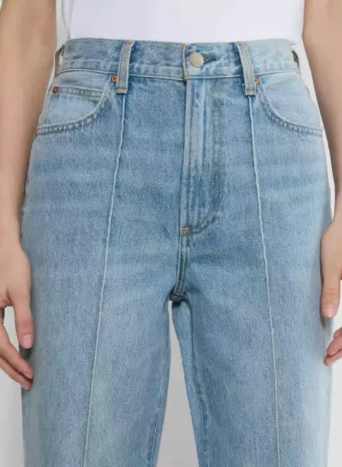 Denim Forum 90-talls skreddersydd jeans med høy midje og vid ben Denim Forum 90-talls skreddersydd jeans med høy midje og vid ben