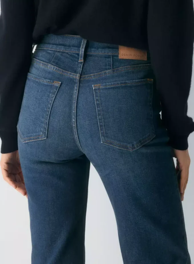Denim Forum 90-talls Snatched Mid-rise Straight Jean Denim Forum 90-talls Snatched Mid-rise Straight Jean