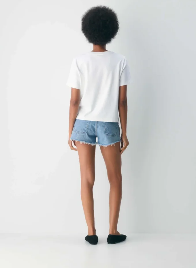 Denim Forum 90-talls vintage avklippte denimshorts Denim Forum 90-talls vintage avklippte denimshorts