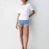 Denim Forum 90-talls vintage avklippte denimshorts Denim Forum 90-talls vintage avklippte denimshorts