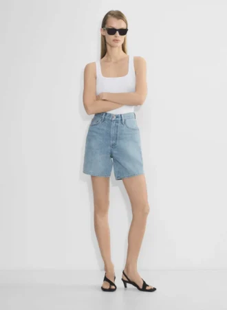 Denim Forum 90-talls vintage baggy denimshorts med høy midje