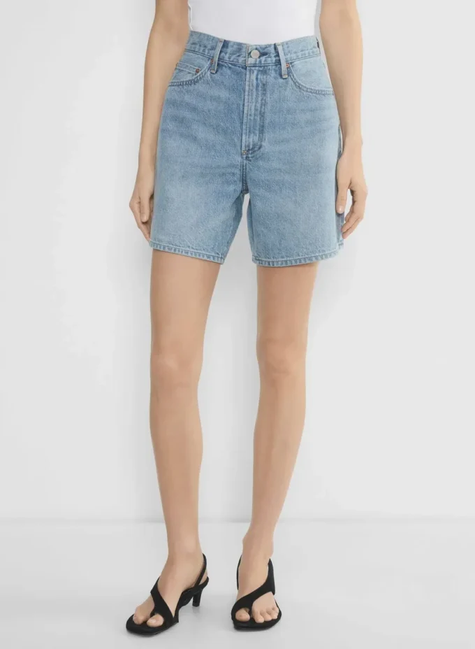 Denim Forum 90-talls vintage baggy denimshorts med høy midje Denim Forum 90-talls vintage baggy denimshorts med høy midje