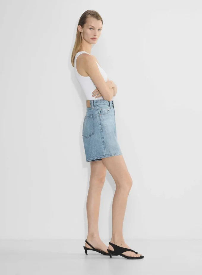 Denim Forum 90-talls vintage baggy denimshorts med høy midje Denim Forum 90-talls vintage baggy denimshorts med høy midje