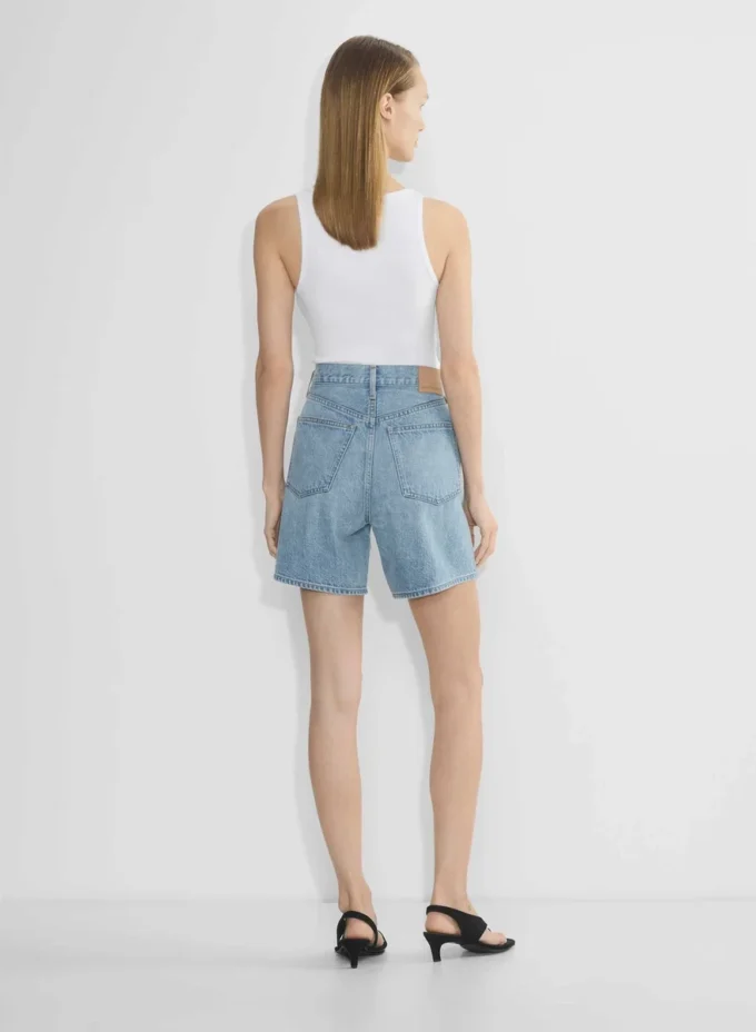 Denim Forum 90-talls vintage baggy denimshorts med høy midje Denim Forum 90-talls vintage baggy denimshorts med høy midje
