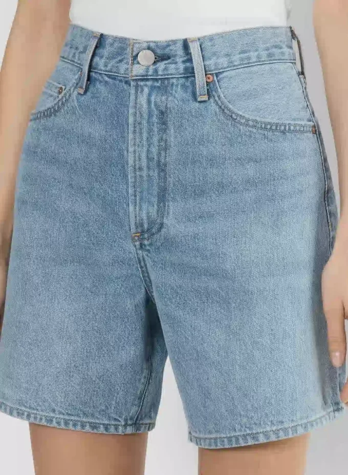 Denim Forum 90-talls vintage baggy denimshorts med høy midje Denim Forum 90-talls vintage baggy denimshorts med høy midje