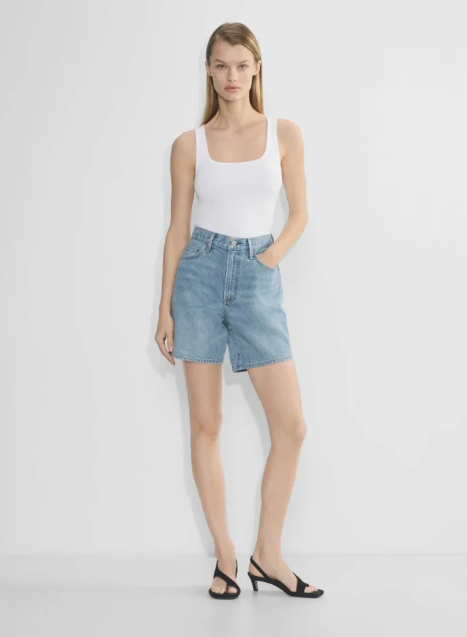 Denim Forum 90-talls vintage baggy denimshorts med høy midje Denim Forum 90-talls vintage baggy denimshorts med høy midje