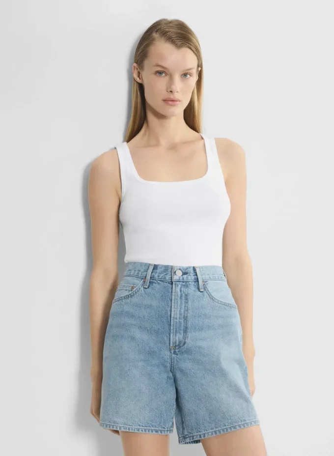 Denim Forum 90-talls vintage baggy denimshorts med høy midje Denim Forum 90-talls vintage baggy denimshorts med høy midje