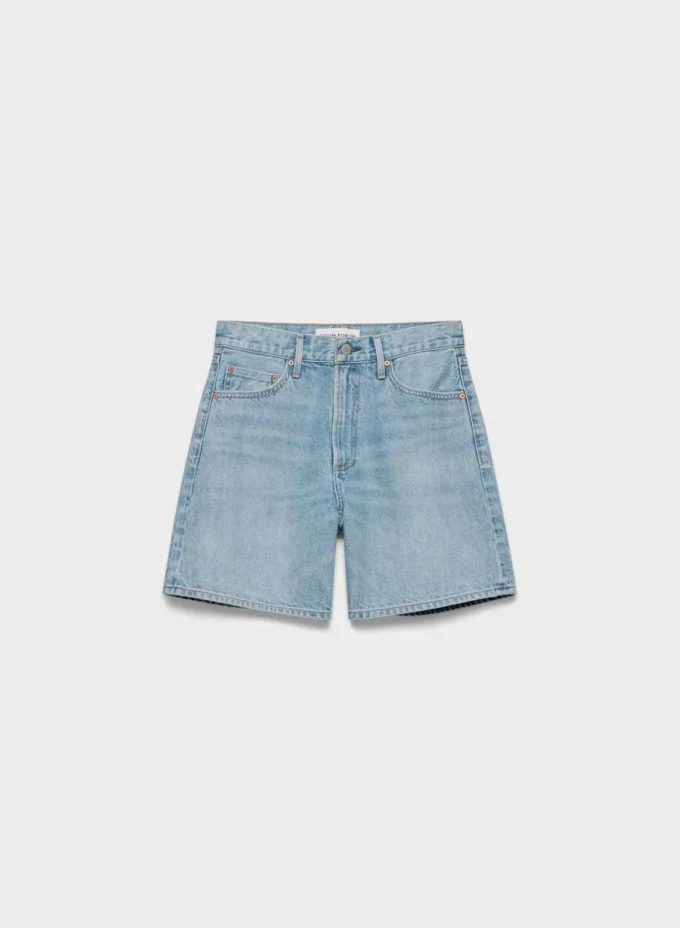 Denim Forum 90-talls vintage baggy denimshorts med høy midje Denim Forum 90-talls vintage baggy denimshorts med høy midje