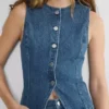 Denim Forum 90-talls vintage denimvest Denim Forum 90-talls vintage denimvest
