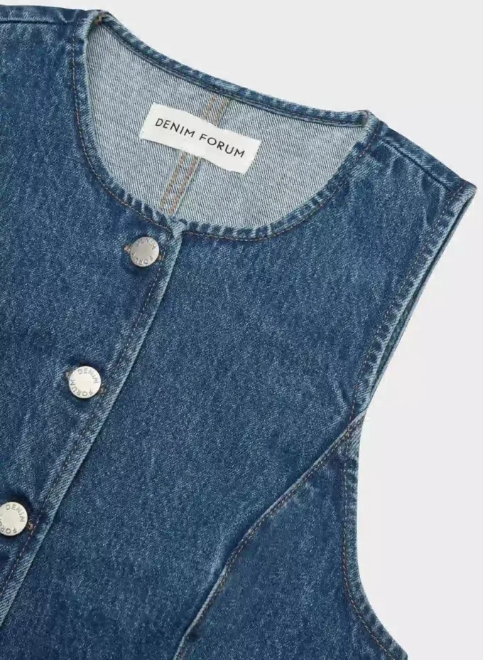 Denim Forum 90-talls vintage denimvest Denim Forum 90-talls vintage denimvest