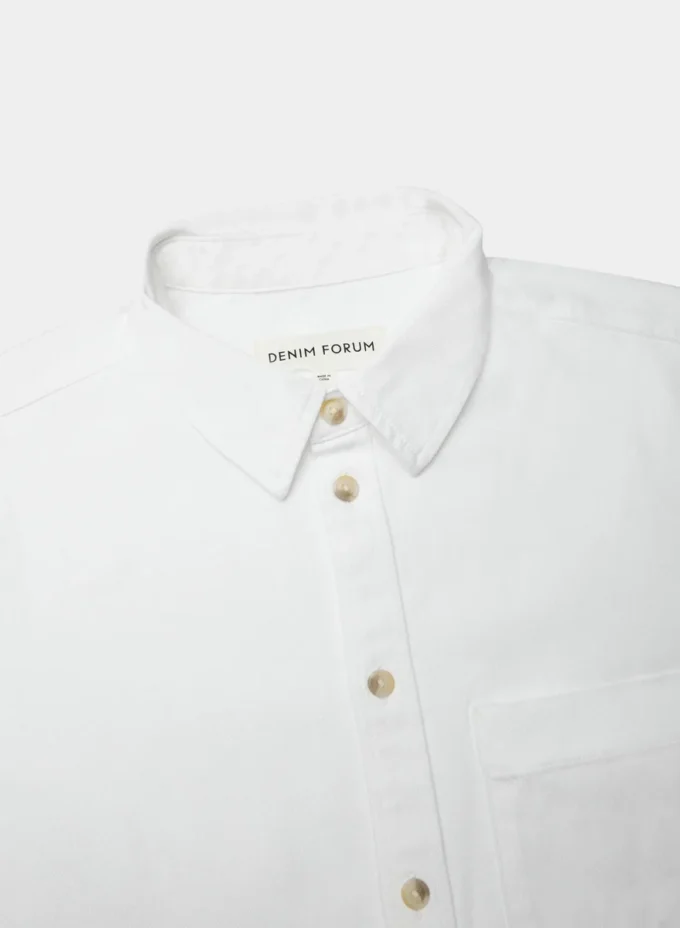 Denim Forum 90-talls vintage kortermet denimskjorte