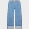 Denim Forum 90-talls vintage lavt sittende jeans med mansjetter Denim Forum 90-talls vintage lavt sittende jeans med mansjetter