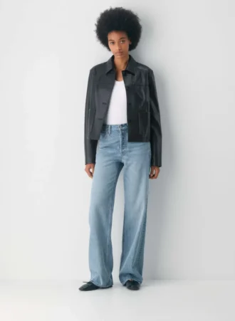Denim Forum 90-talls vintage mid-rise wide jeans