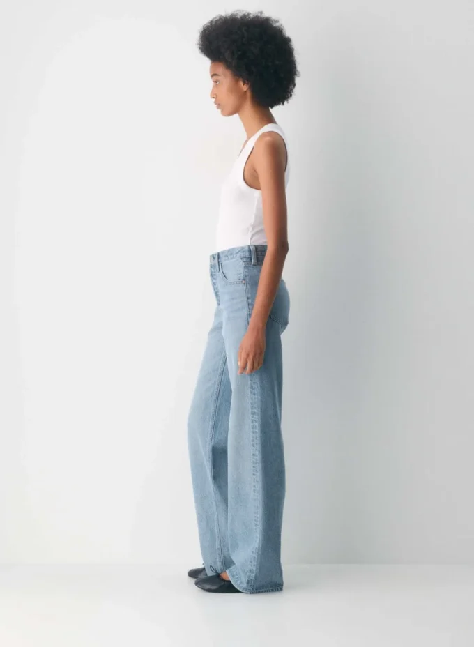 Denim Forum 90-talls vintage mid-rise wide jeans
