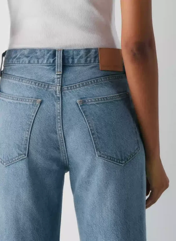 Denim Forum 90-talls vintage mid-rise wide jeans