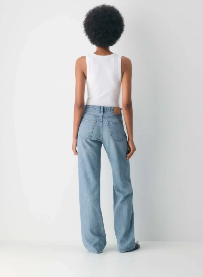 Denim Forum 90-talls vintage mid-rise wide jeans