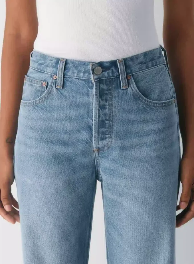 Denim Forum 90-talls vintage mid-rise wide jeans