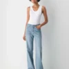 Denim Forum 90-talls vintage mid-rise wide jeans