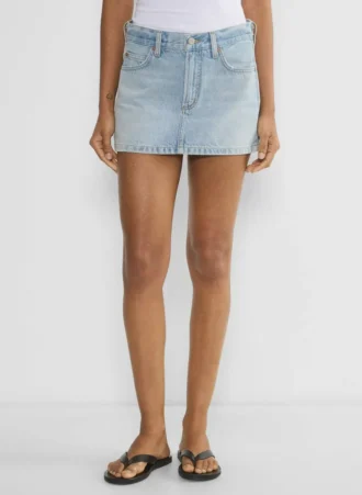 Denim Forum 90-talls vintage mikrodenimskjørt