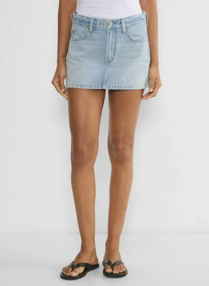 Denim Forum 90-talls vintage mikrodenimskjørt Denim Forum 90-talls vintage mikrodenimskjørt