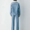 Denim Forum 90-talls vintage sherpa-denimjakke Denim Forum 90-talls vintage sherpa-denimjakke