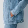 Denim Forum 90-talls vintage sherpa-denimjakke Denim Forum 90-talls vintage sherpa-denimjakke