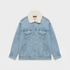 Denim Forum 90-talls vintage sherpa-denimjakke Denim Forum 90-talls vintage sherpa-denimjakke