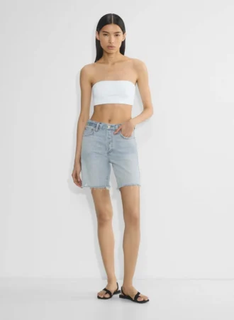 Denim Forum 90-talls vintage shorts med høy midje
