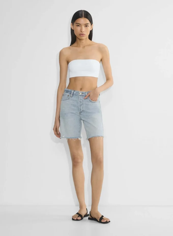 Denim Forum 90-talls vintage shorts med høy midje Denim Forum 90-talls vintage shorts med høy midje