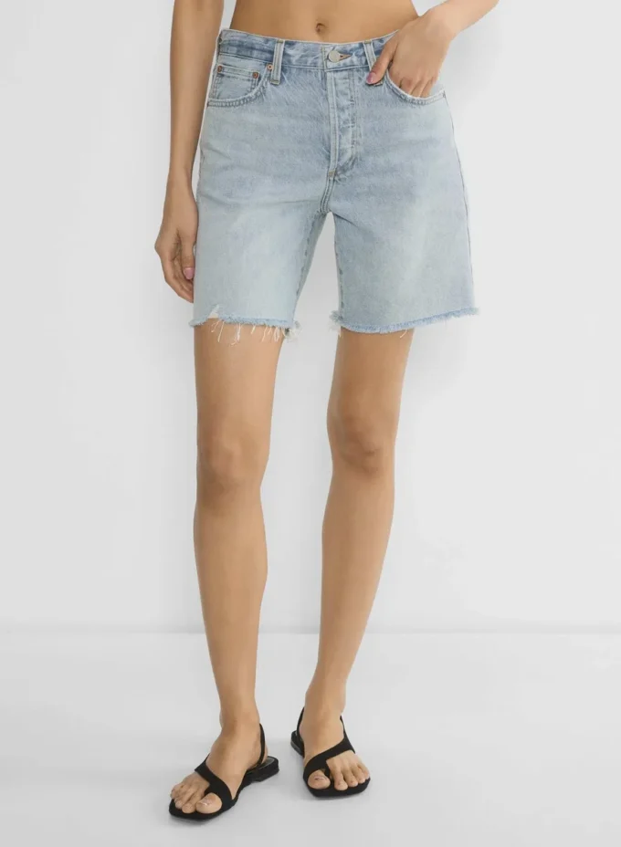 Denim Forum 90-talls vintage shorts med høy midje Denim Forum 90-talls vintage shorts med høy midje