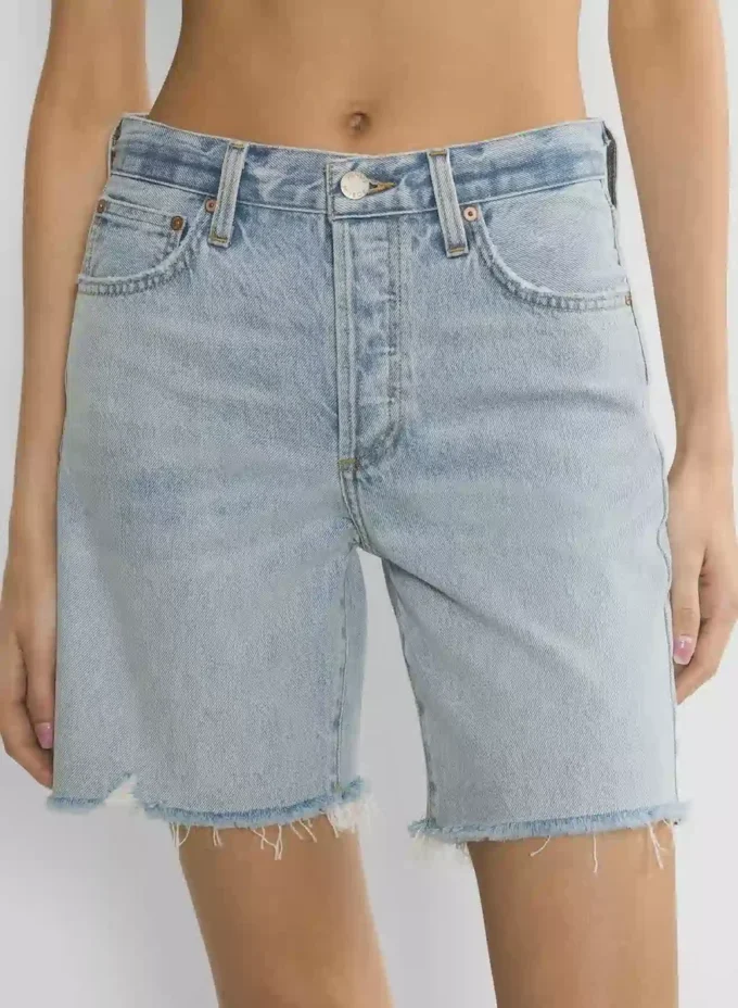 Denim Forum 90-talls vintage shorts med høy midje Denim Forum 90-talls vintage shorts med høy midje
