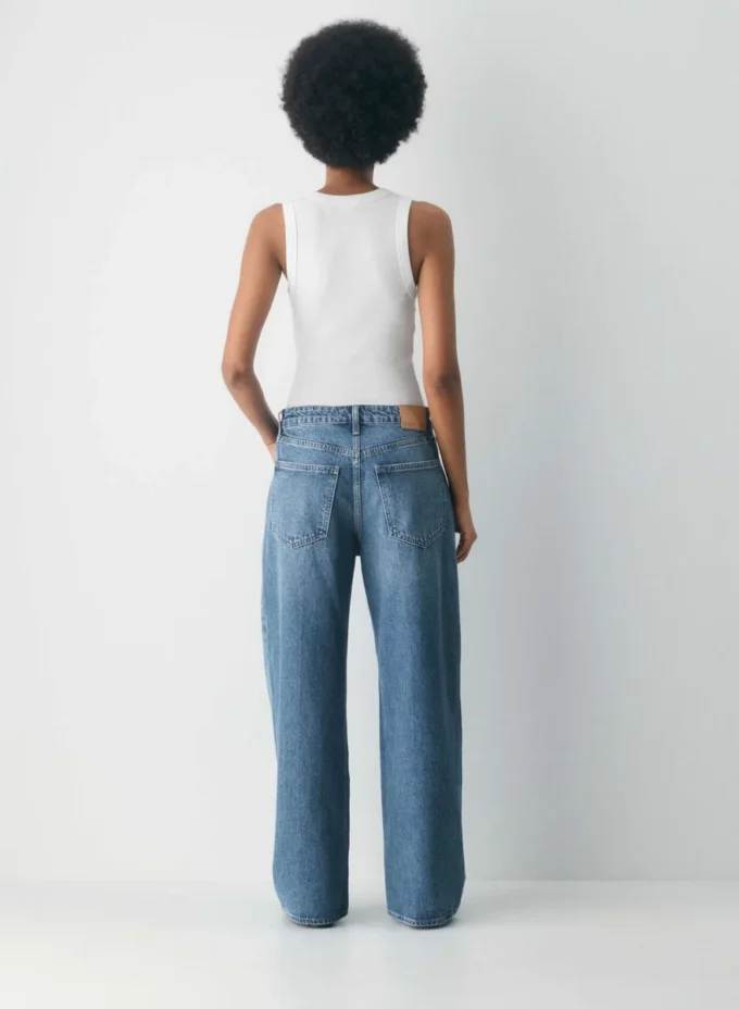 Denim Forum 90-tallsbaggy boyfriend-jeans med lav midje Denim Forum 90-tallsbaggy boyfriend-jeans med lav midje