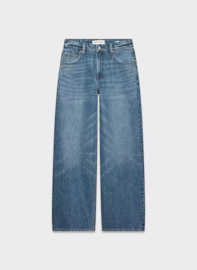 Denim Forum 90-tallsbaggy boyfriend-jeans med lav midje Denim Forum 90-tallsbaggy boyfriend-jeans med lav midje