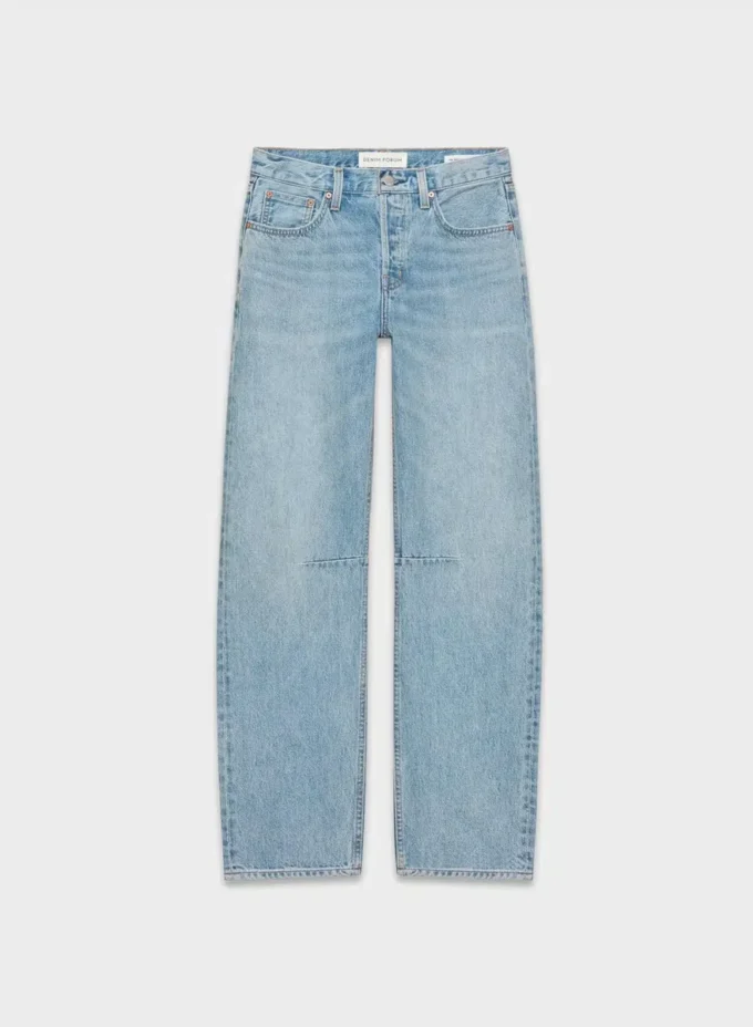 Denim Forum 90-tallsjeans med middels høy midje og løs, avsmalnende passform Denim Forum 90-tallsjeans med middels høy midje og løs, avsmalnende passform