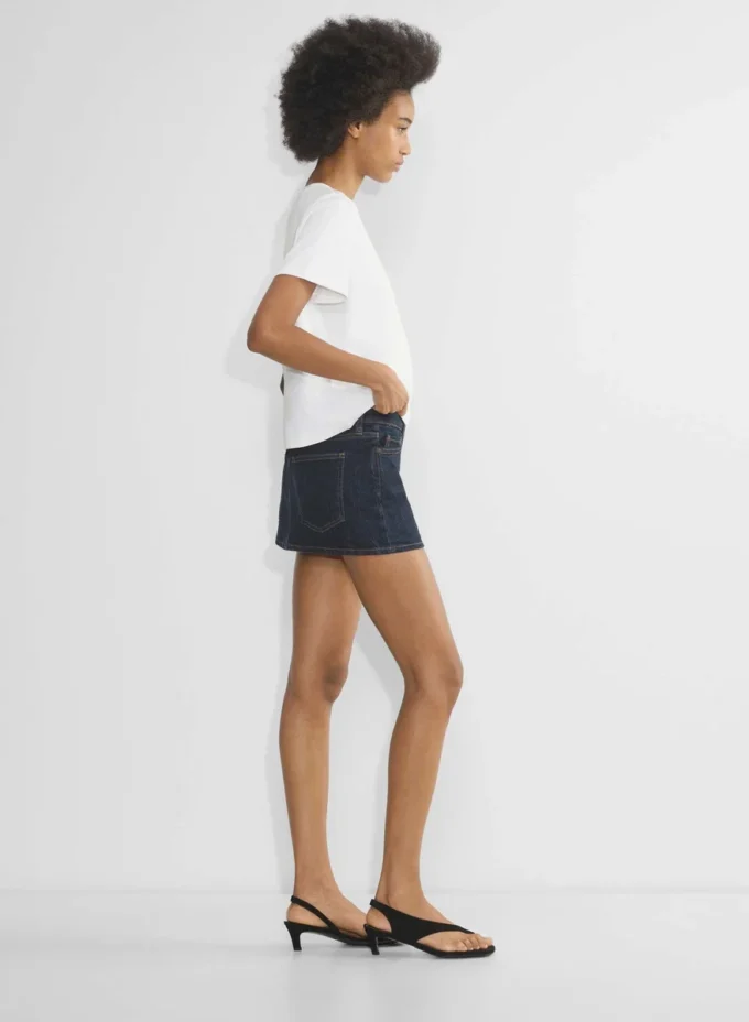 Denim Forum Alba Micro Denim Skirt