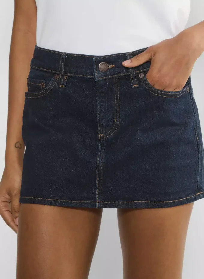 Denim Forum Alba Micro Denim Skirt