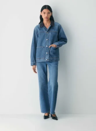 Denim Forum Denimjakke i arbeidsstil