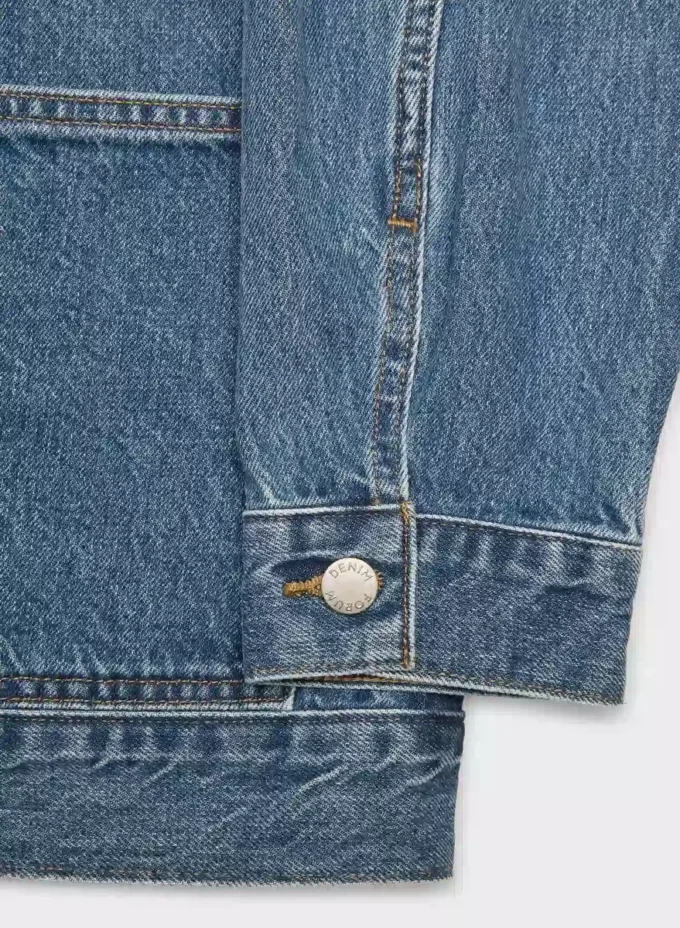 Denim Forum Denimjakke i arbeidsstil Denim Forum Denimjakke i arbeidsstil