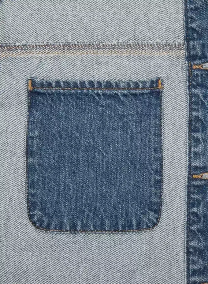 Denim Forum Denimjakke i arbeidsstil Denim Forum Denimjakke i arbeidsstil