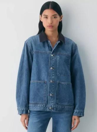 Denim Forum Denimjakke i arbeidsstil
