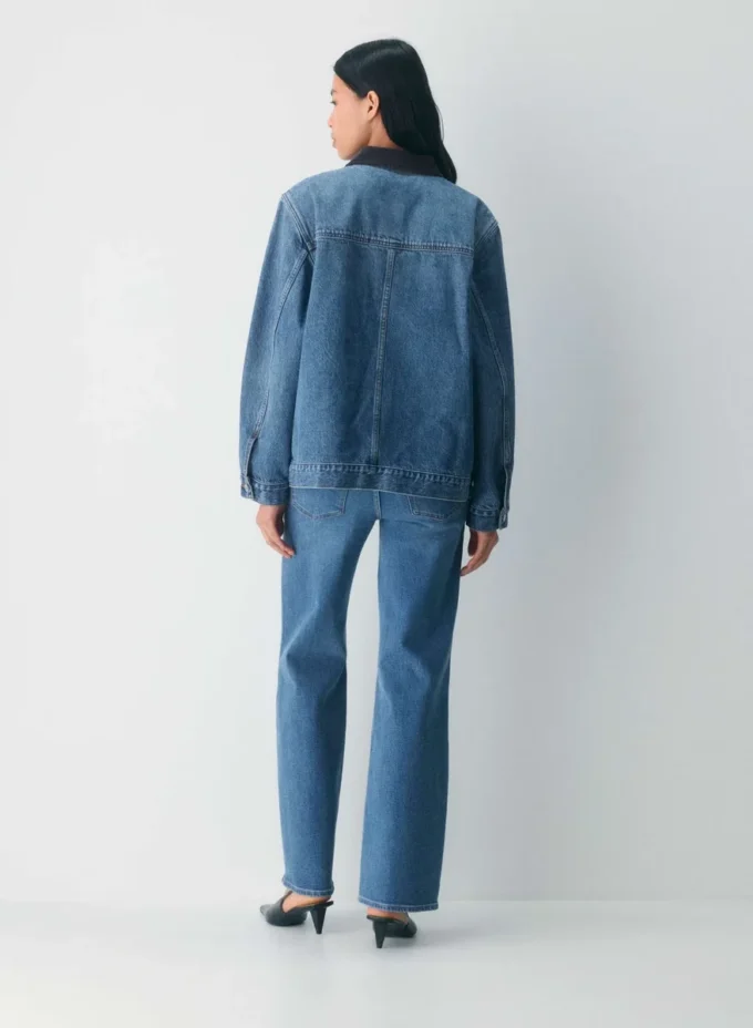 Denim Forum Denimjakke i arbeidsstil Denim Forum Denimjakke i arbeidsstil