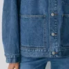 Denim Forum Denimjakke i arbeidsstil Denim Forum Denimjakke i arbeidsstil