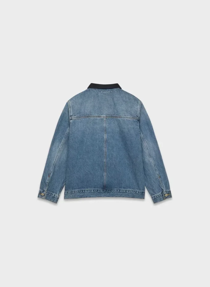 Denim Forum Denimjakke i arbeidsstil Denim Forum Denimjakke i arbeidsstil