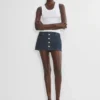 Denim Forum Gisele Micro Denim Skirt Denim Forum Gisele Micro Denim Skirt