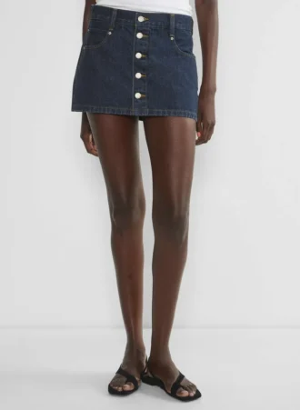 Denim Forum Gisele Micro Denim Skirt