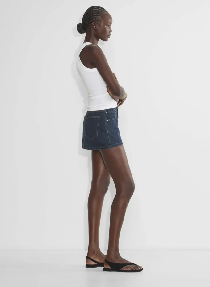 Denim Forum Gisele Micro Denim Skirt Denim Forum Gisele Micro Denim Skirt