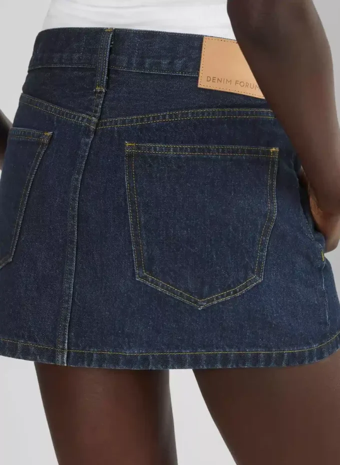 Denim Forum Gisele Micro Denim Skirt Denim Forum Gisele Micro Denim Skirt