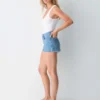 Denim Forum Jodie Curve-fit Hi-rise Mini Denim Short