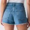 Denim Forum Jodie Curve-fit Hi-rise Mini Denim Short